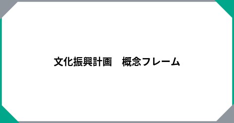 文化振興計画　概念フレーム